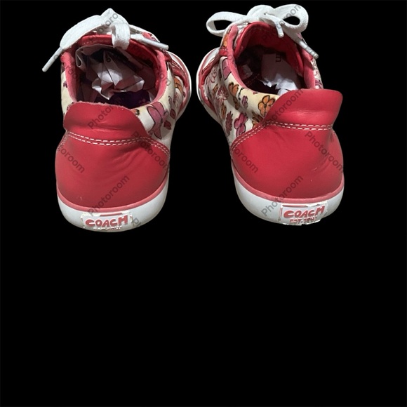 Coach Floral  Pink and White Sneakers women’s 7 - Picture 10 of 11